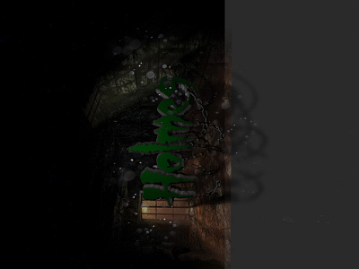 Holmes 3d dungeon txt 3d chains dark dungeon green grungy particles shadow shiney txt