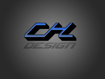 Cody Holmes Design logo revamp 3d black blue ch cody design gradient grey holmes logo