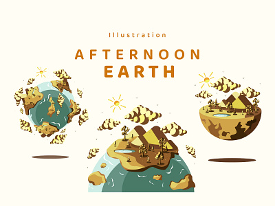 Illustration Earth Afternoon afternoon graphic illustration sunset