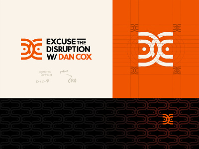 Logo Design for a Podcast Show branding c logo clean logo corporate corporate branding corporate identity d logo dc icon identity logo icon logodesign mark minimal monogram orange color scheme orange logo pattern podcast logo symbol