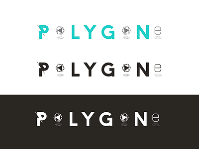 polygone logo geometric icosahedron logo lowpoly polygone