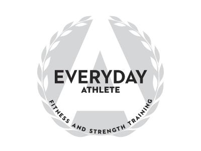 Everyday Athlete athlete circular fitness greyscale logo neutra2 wreath