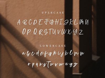 Upercase and Lowercase Monday Script Font