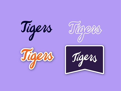 Tigers Lettering lettering tigers