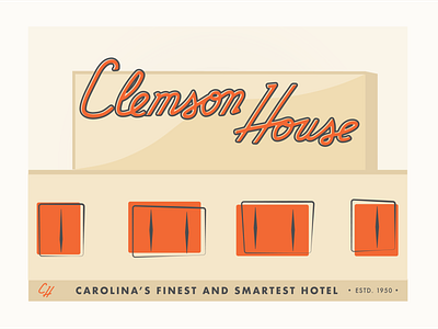 Clemson House Print