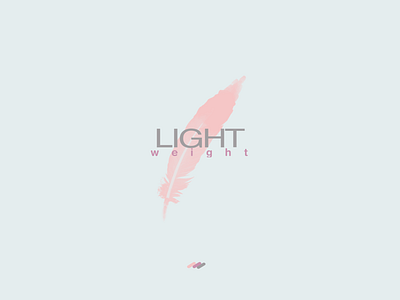 Light weight colors creative design feather gray light logo pink unique weight