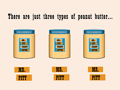 Mr. Pitt Peanut Butter Ad ad illustrator peanut butter