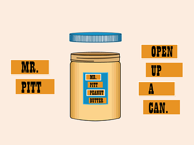 Mr. Pitt Peanut Butter Ad 2 ad illustrator peanut butter slogan