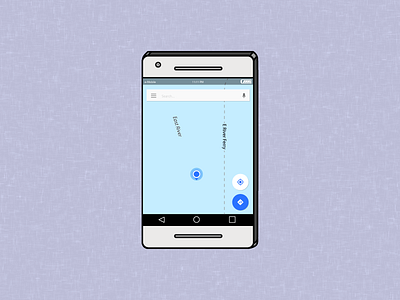 Phone UI android app gps illustrator maps marshmallow mobile phone ui ux
