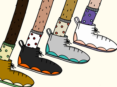 infinite feet pt. 2 colors feet fun illustrator sneakers