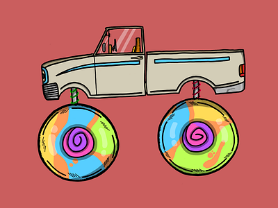 Lolli Truck color fun illustration truck