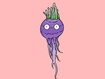 Angry Root illustration root vegetable