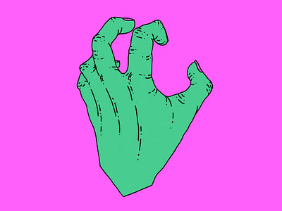 Zombie Glam color glam hands illustration zombie