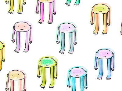 Cotton Candy Woolies color illustration texture woolieman