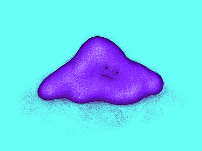 A Woolie Globule 2 blob character color cute expression illustration shapes texture