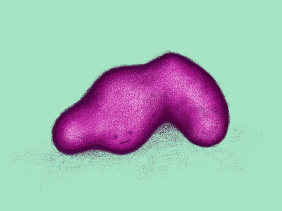 A Slugging Globule 4 blob character color cute illustration texture