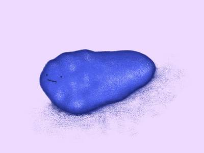 A Slugging Globule 5 blob character color cute illustration texture