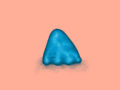 Globule Unsure blob character color cute illustration texture