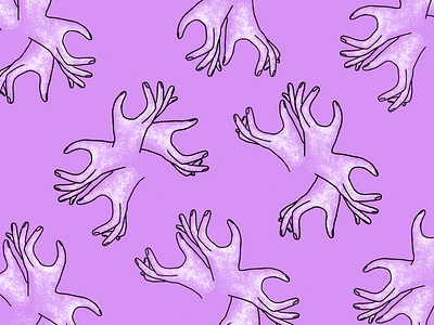 Handtlers color hands illustration pattern