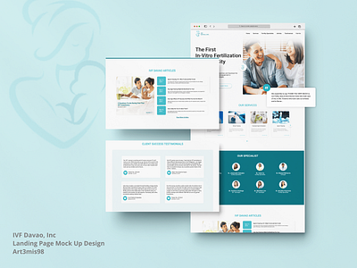 Patient/Customer Portal Landing page branding graphic design logo ui