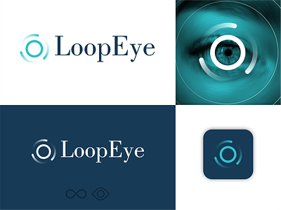 Looping Eye branding business business logo concept graphic design infinity logo logo eye loop looping logo modern logo optic sign vision