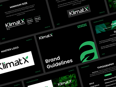 KlimatX - Brand Guide Project brand guide branding climatechange conservation design environment environment logo gogreen gogreen logo graphic design logo logodesigner logoinspirations logotype minimalist logo professional recycle sign vector wordmark