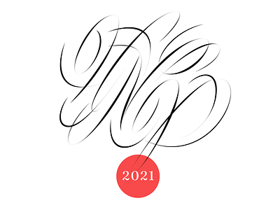 HNY 2021 brush calligraphy graphic design letter lettering letters script type typography vector