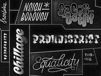 The Boroughs of Utopolis customtype letter lettering letters type typography