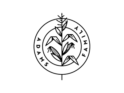 Adams Family logo branding design emblem icon illustration logo