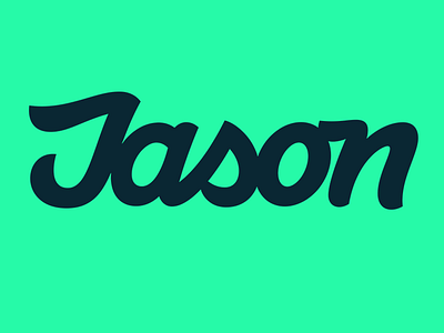 Jason logotype bass curves custom letter lettering logo logotype script type typedesign typography vector