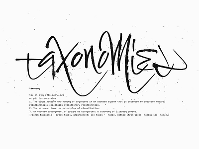 Taxonomies calligraphy ink letters ruling pen script typography