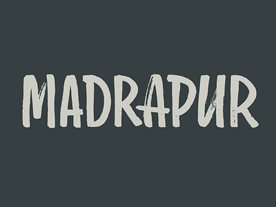 Madrapur logotype band brush calligraphy letter lettering logo logotype music script type