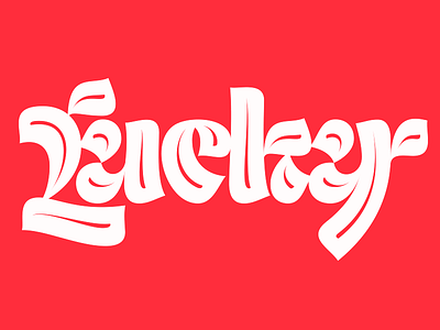 Lucky blackletter letter type typedesign typography