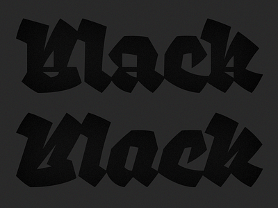 Black & Black italic blackletter letter lettering type typography