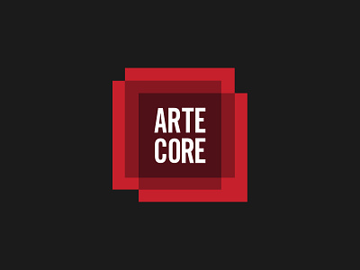 Arte Core Festival branding festival logo square street art