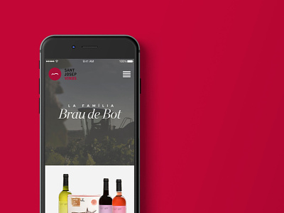 Sant Josep Wines mobile responsive site ui ux webdesign wine