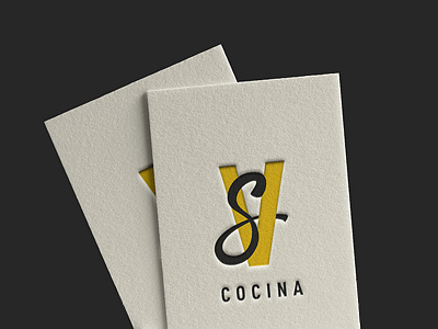 SVC Responsive Logo anagram chef cook gastronomy logotype seal