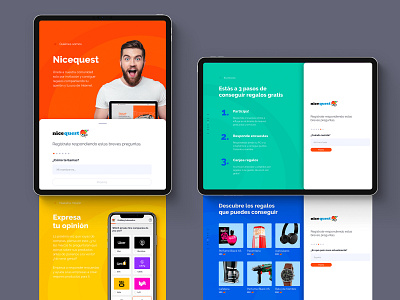 NQ Landing Tablet landing page landingpagedesign mobile responsive ui ui ux design ux