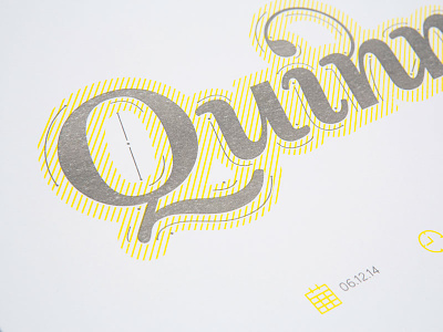 Quinn Birth Announcement custom icon print screen silk typography yellow
