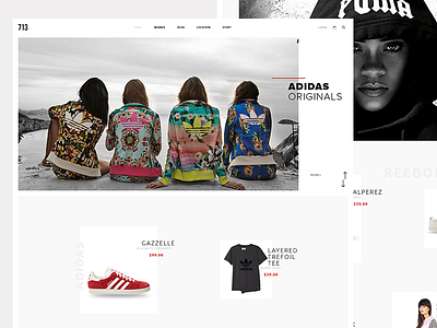 713 Dope Shop Web Design ecommerce minimal shop swag web design