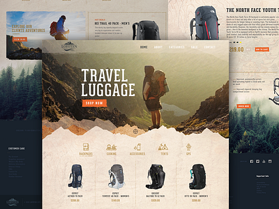 Lofoten Life - eCommerce camping climbing ecommerce exploring hiking kayaking mountain shop ui ui design ux web design