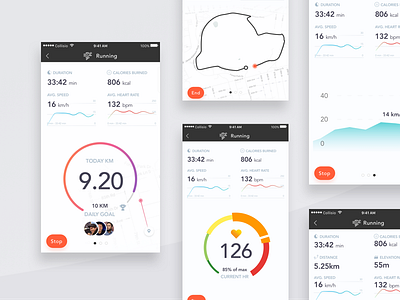 Social Fitness App - NXL - Workouts app fitness ios motivation training ui user experience user interface ux workout