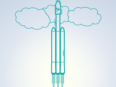 Rocket icon falcon 9 heavy falcon heavy icon launch liftoff shuttle space spacex