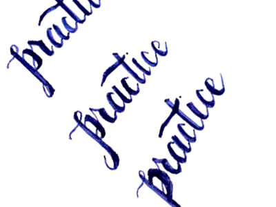 Practice brush pens hand lettering practice typography