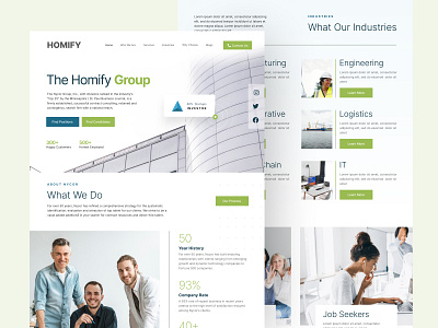 HOMIFY Website design branding graphic design landingpage logo ui ux website
