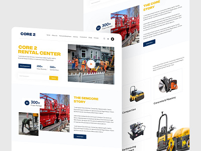 CORE 2 RENTAL CENTER WEBSITE DESIGN app design branding dashboard illustration logo ui ux website