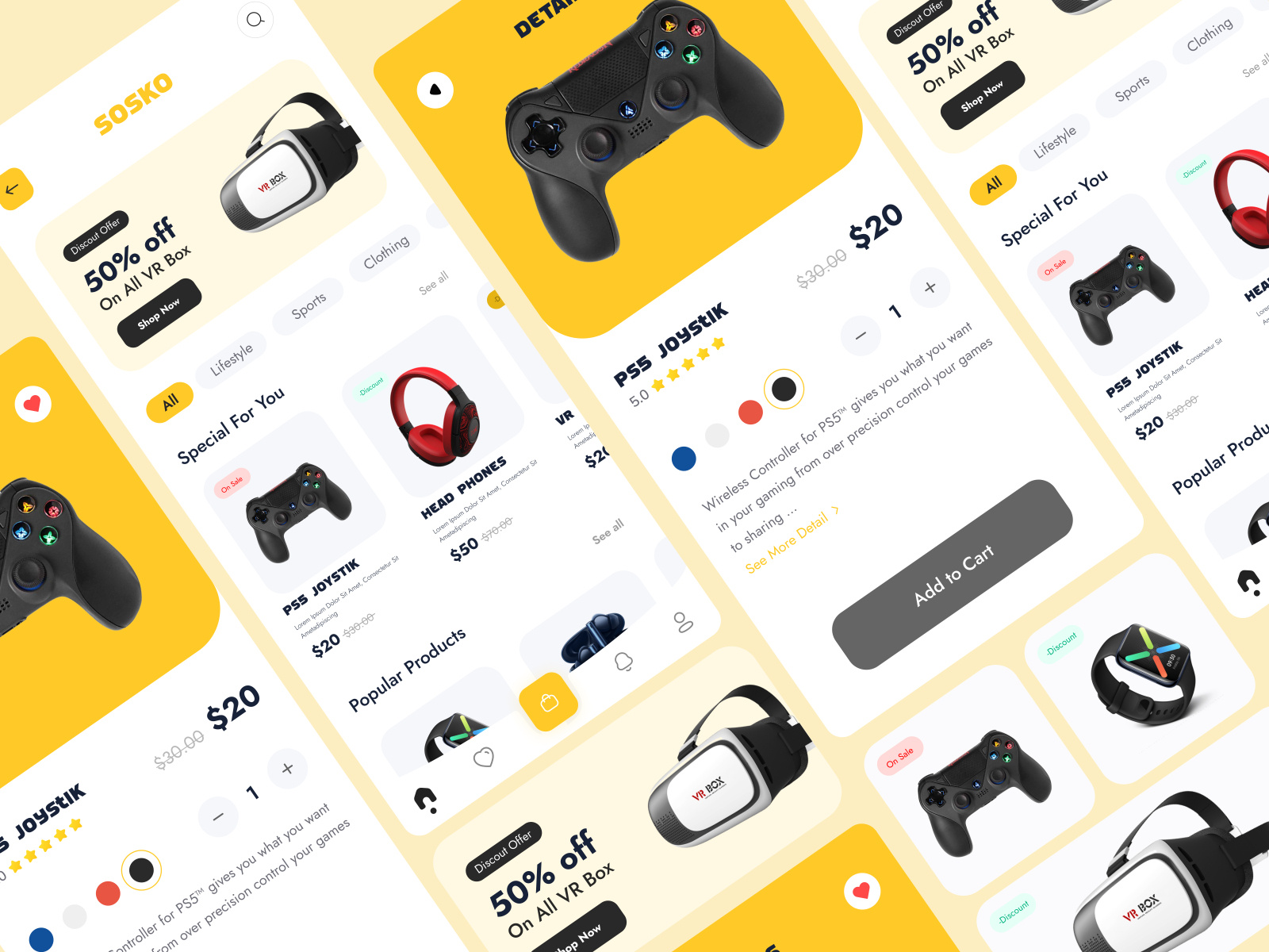 ELECTRONIC ACCESSORIES APP DESIGN by Abdul Rehman on Dribbble