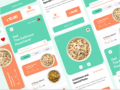 FOOD APP DESIGN app design branding dashboard design illustration ui ux website