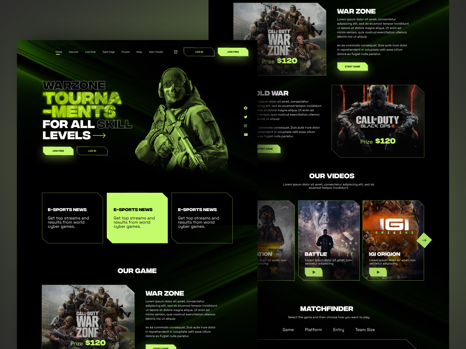 Gaming Website Design by Abdul Rehman on Dribbble