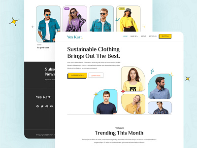 Clothing website design